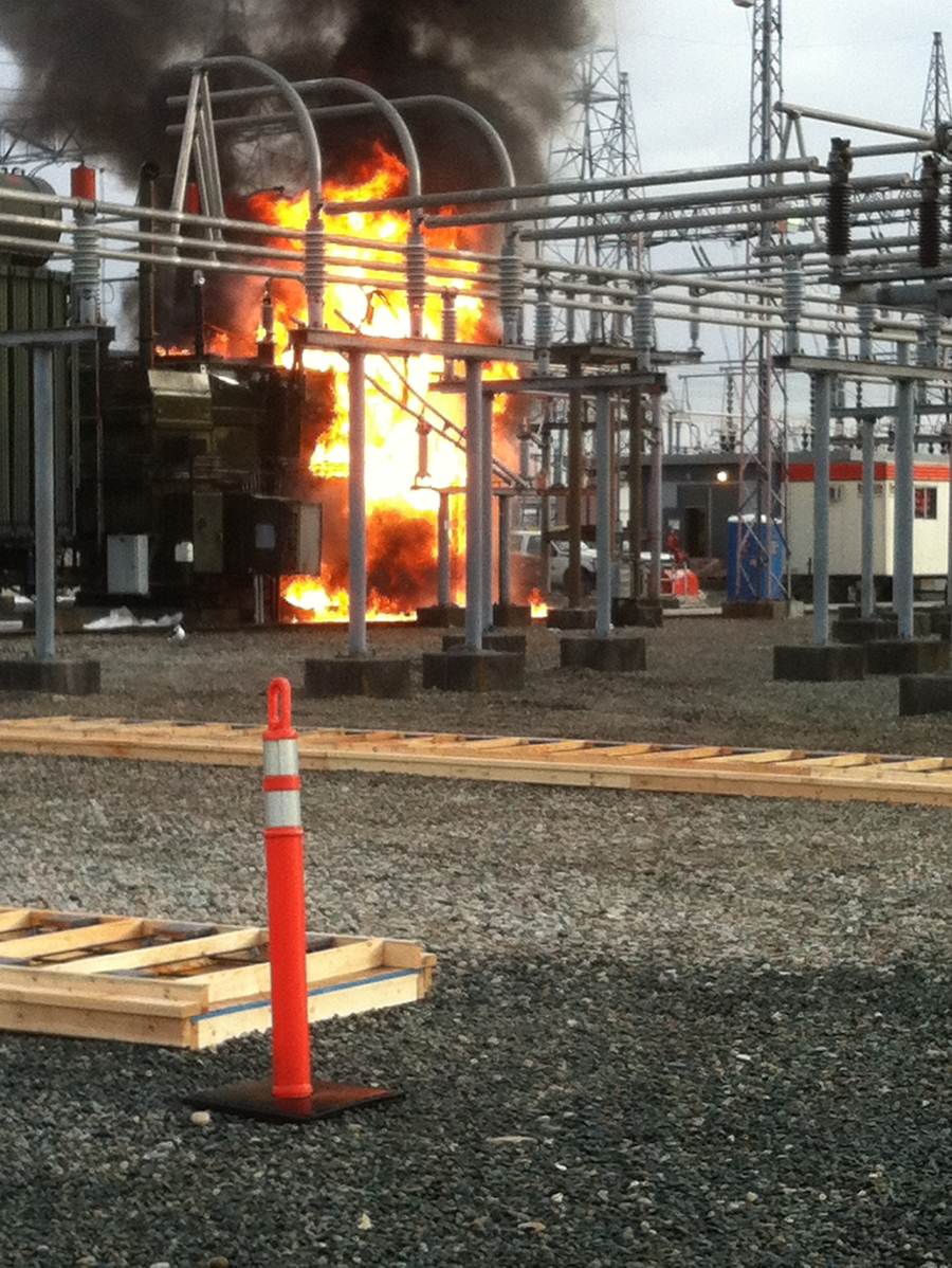Transformer fire