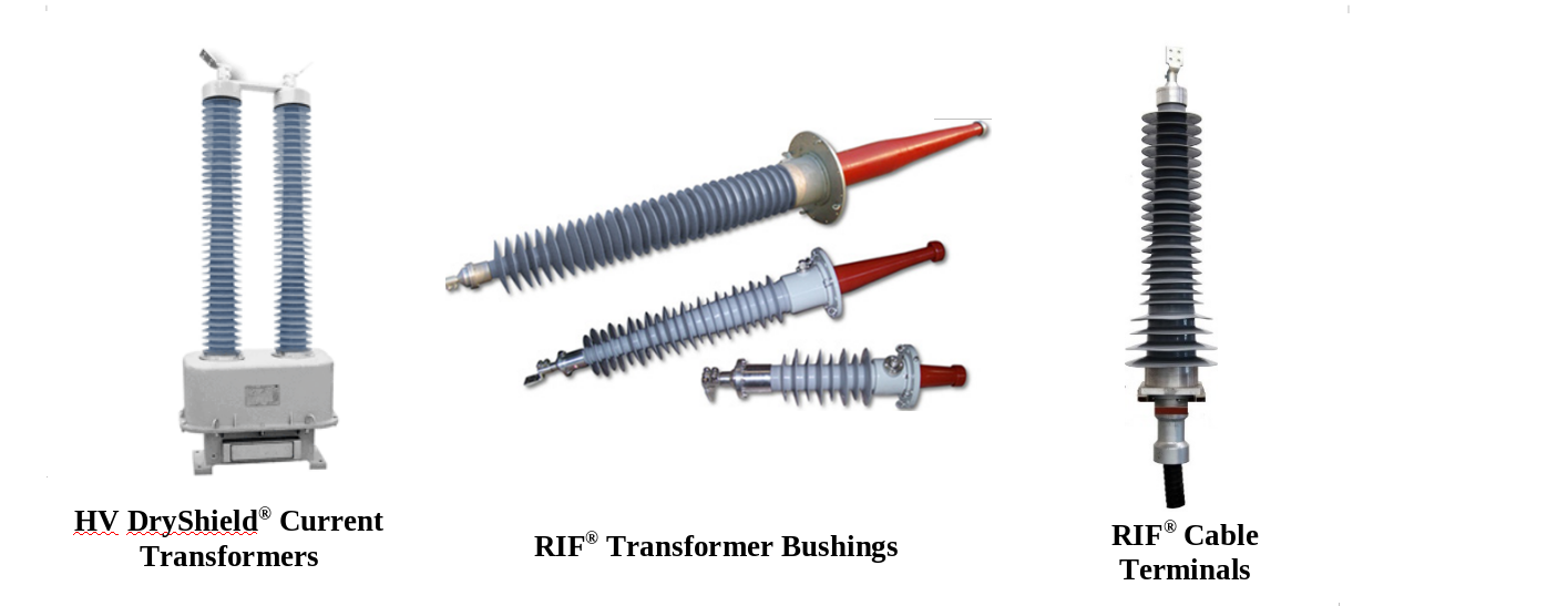 RHM high voltage transformer bushings