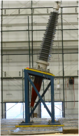 RHM bushing seismic test configuration