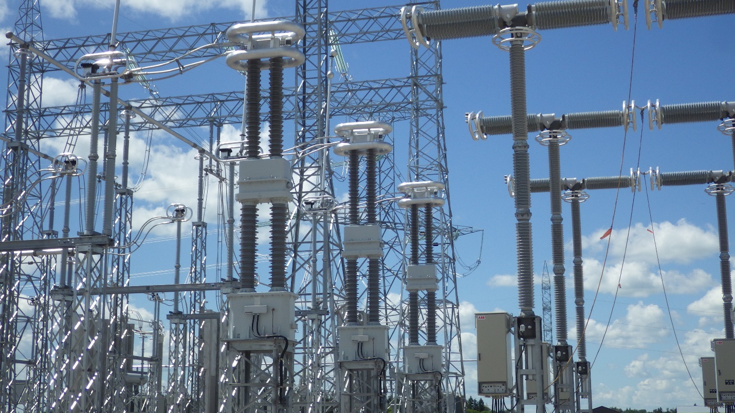 600 kV AC Dry Type LRGBJ-ZH-600 CTs at the Dorsey Converter Station (
